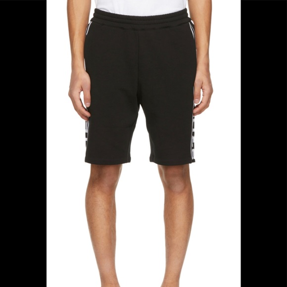 Stella Mccartney Mens Black Shared Fleece Shorts - Picture 2 of 9